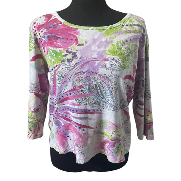 Take Two Paisley/Floral Blouse - Picture 1 of 4